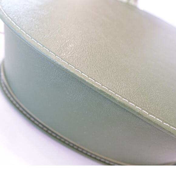 Vintage Avocado Green Train hard case Hatbox 1960s luggage - Picture 4 of 9